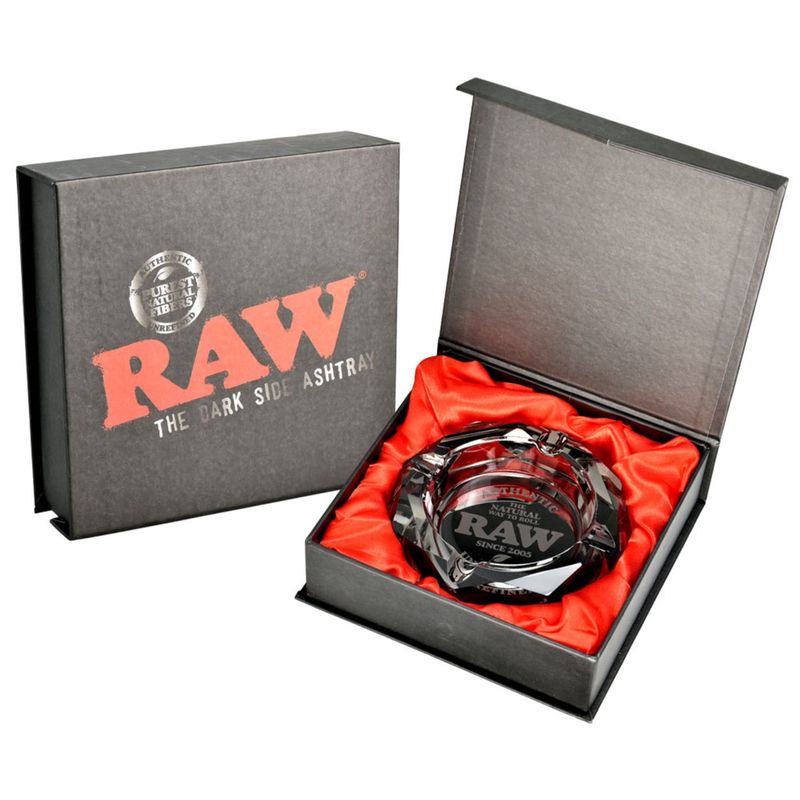 RAW &quot;The Dark Side&quot; Glass Ashtray