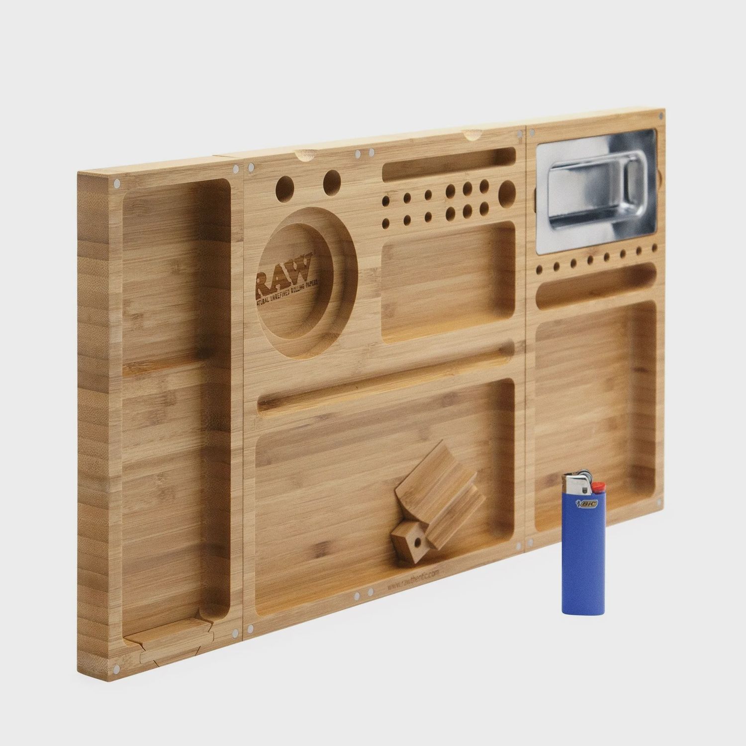 RAW Triple Flip Bamboo Rolling Tray