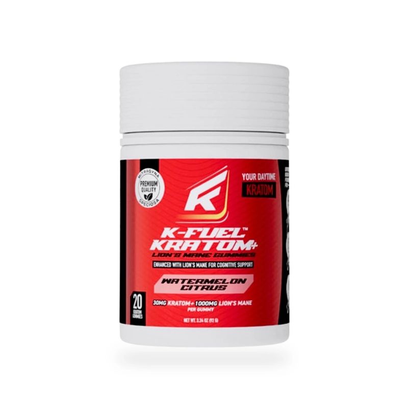 K-Fuel Lion's Mane &amp; Kratom Gummies (20pk)