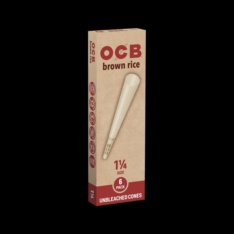 OCB Unbleached Brown Rice Cones