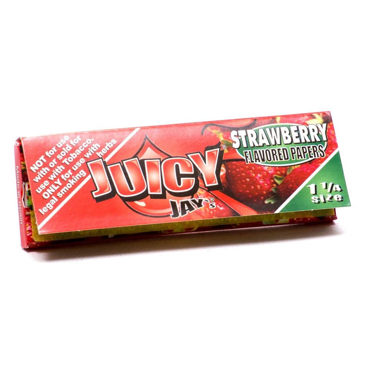 Juicy Jay&#39;s Rolling Papers - 1 1/4, Flavour: Strawberry