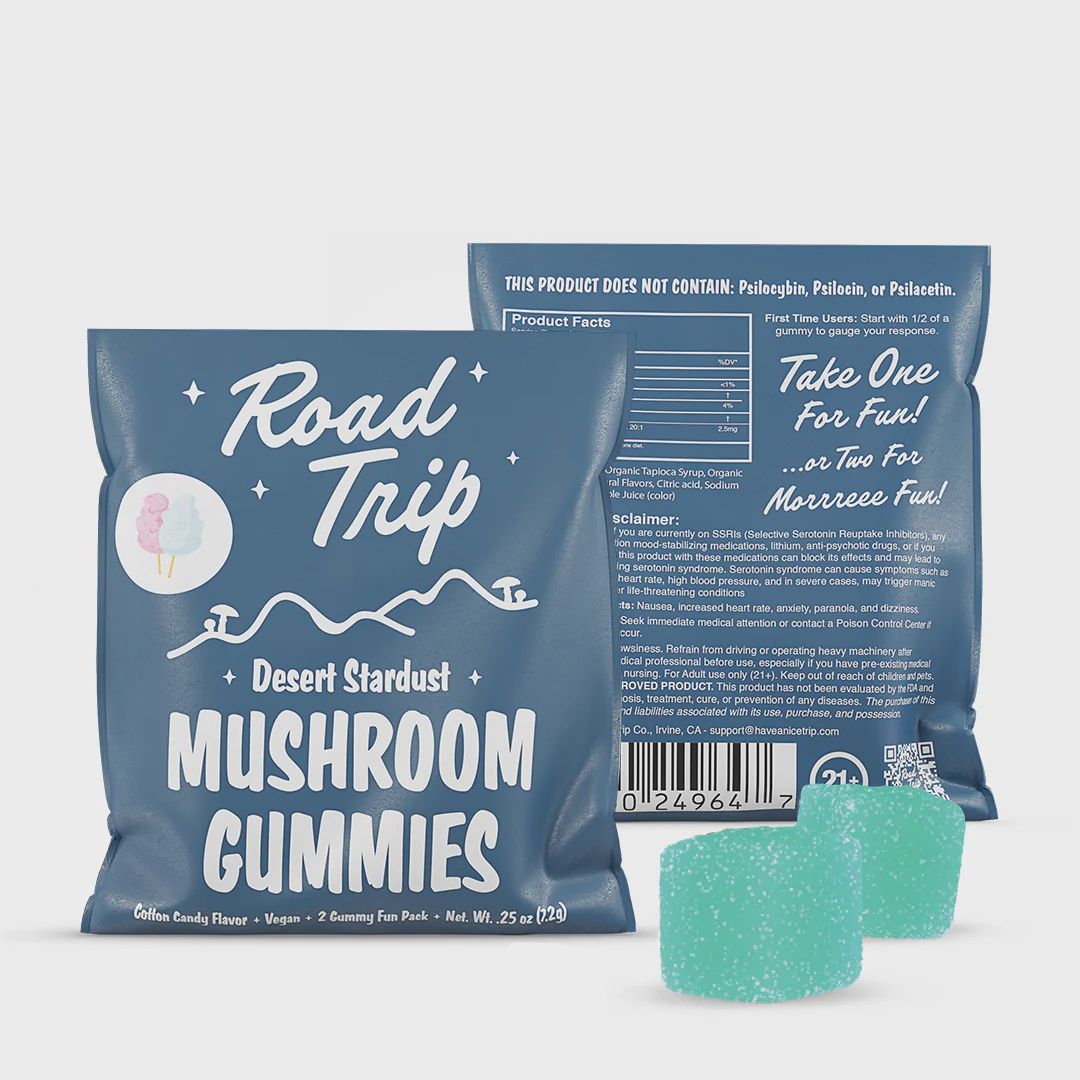 Desert Stardust Mushroom Gummies (2ct), Flavour: Cotton Candy