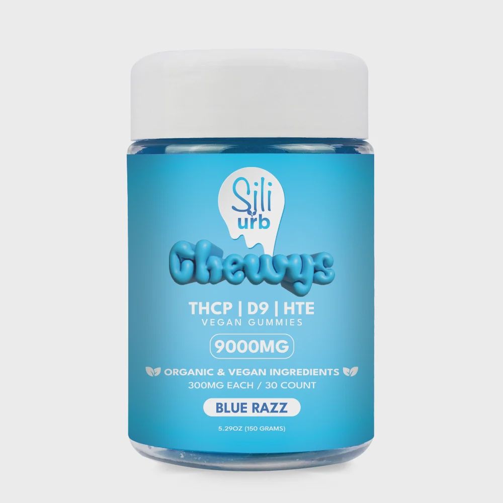 Sili x urb Chewys Vegan Gummies (9000mg), Flavour: Blue Razz