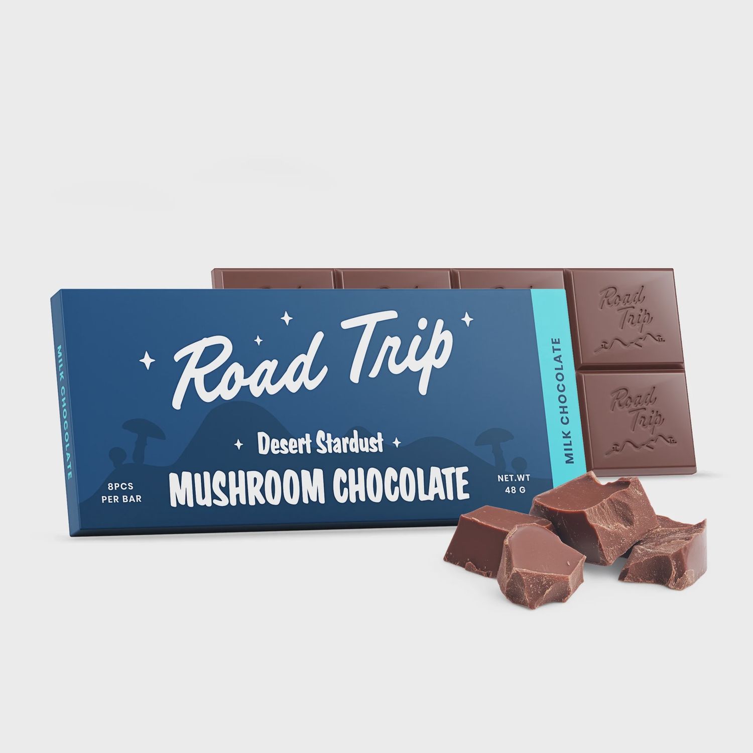 Desert Stardust Magic Mushroom Chocolate Bars, Flavour: Milk Chocolate