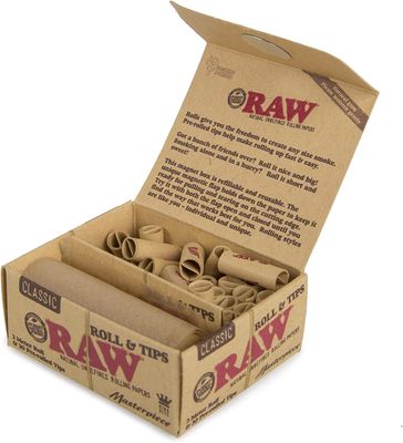 RAW Classic Masterpeace King Size Wide Rolls &amp; Tips