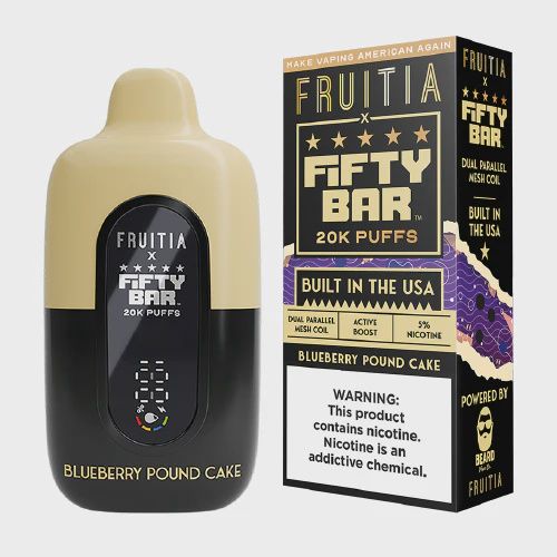 Fruita x FiFTY Bar 20k Disposable (5%), Flavour: Blueberry Pound Cake