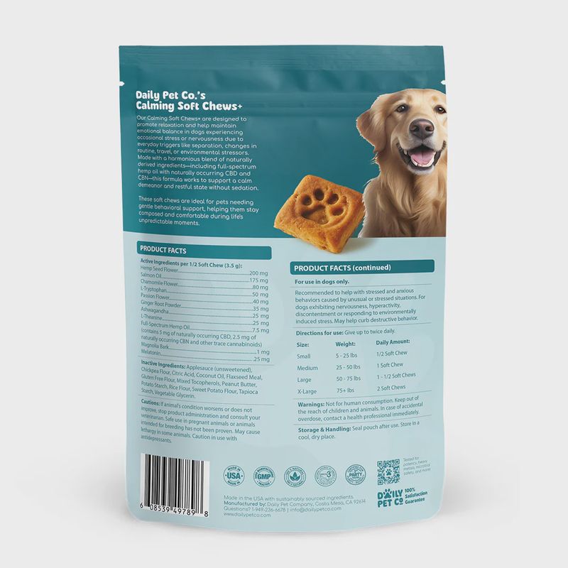 Daily Pet Co Dog Calming Chews+ (60CT)