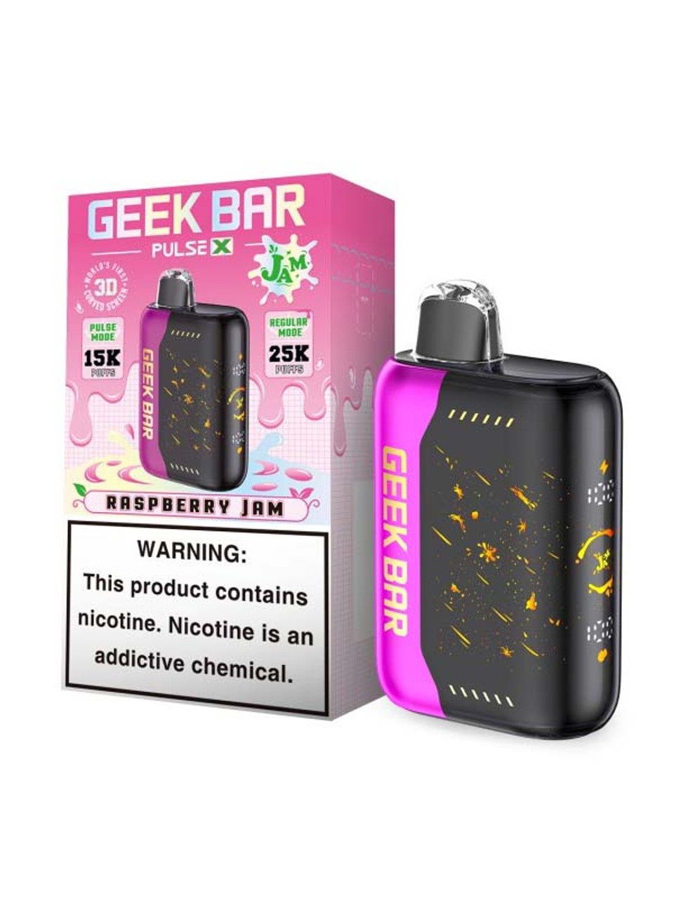 Geek Bar Pulse X Jam Edition Disposable (5%), Flavour: Raspberry Jam