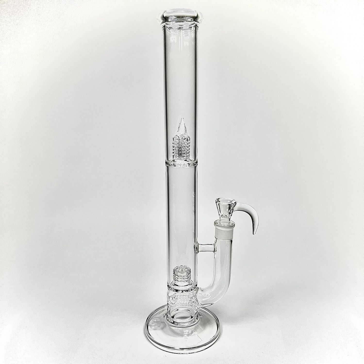 GG 360 Grid Cap Marble Straight Tube (Clear)