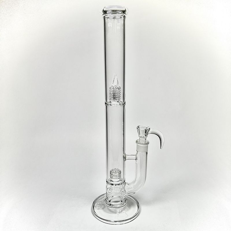 GG 360 Grid Cap Marble Straight Tube (Clear)