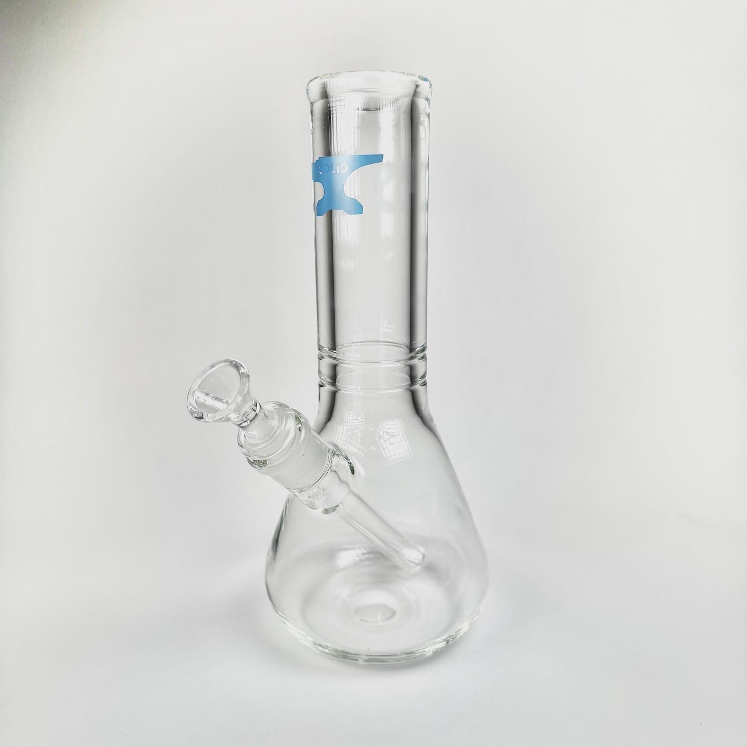 SOLID Glass 10" Beaker Water Pipe (9mm)