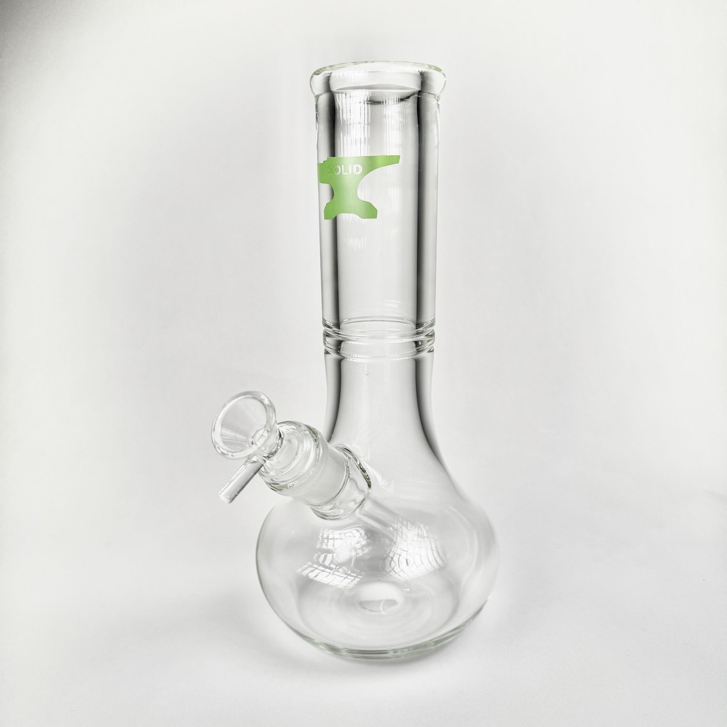SOLID Glass 10" Tear Drop Water Pipe (9mm)