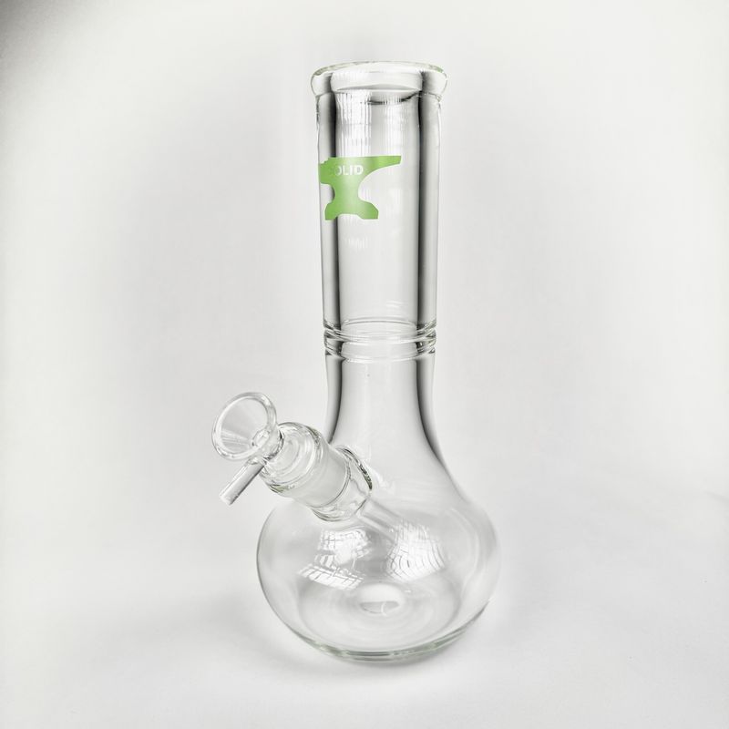 SOLID Glass 10" Tear Drop Water Pipe (9mm)