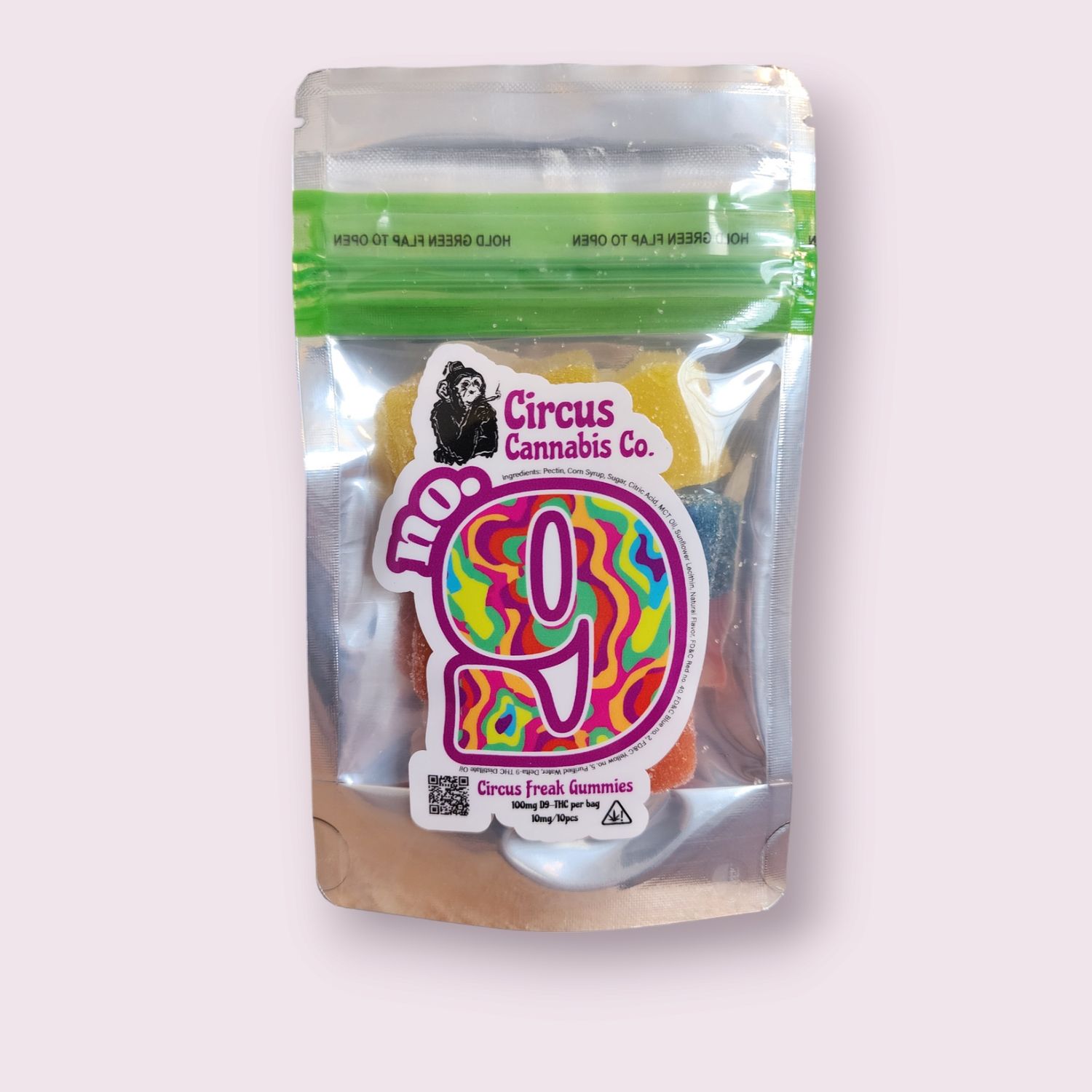 No. 9 Circus Freak THC Gummies (100mg/10mg/10ct)