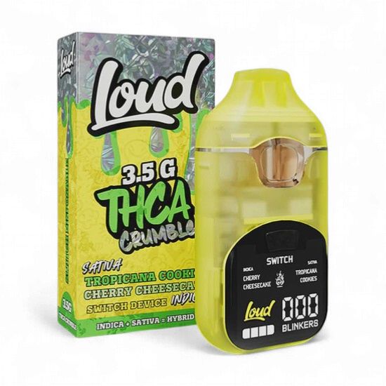 Loud THC-A Crumble SWITCH Disposable – 3.5g