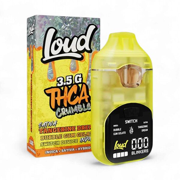 Loud THC-A Crumble SWITCH Disposable – 3.5g