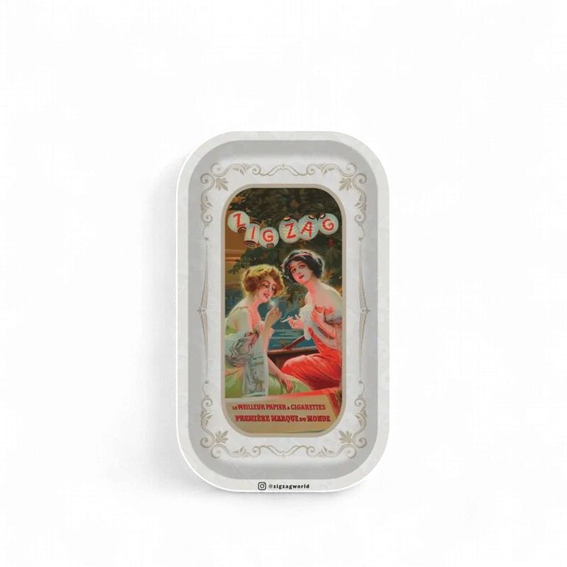 Zig-Zag Small Vintage Lanterns Rolling Tray