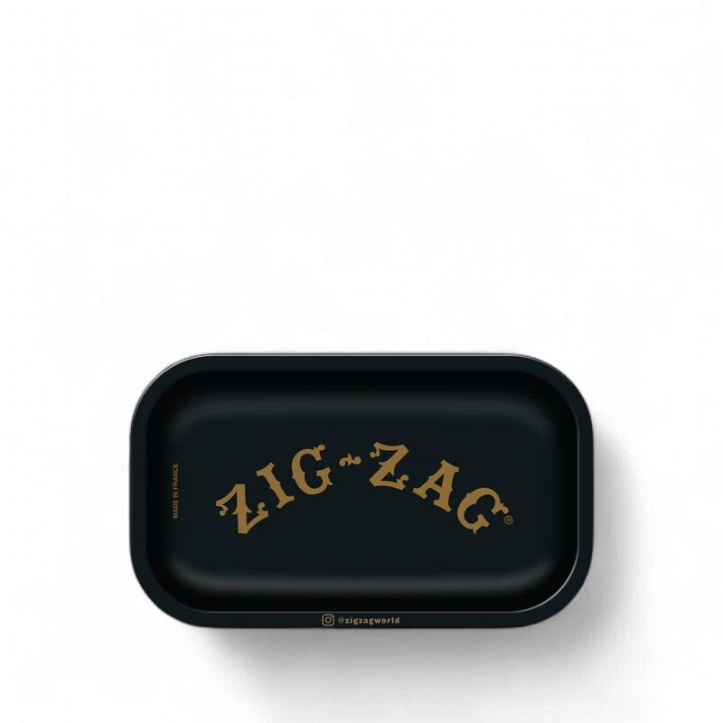 Zig-Zag Small Black Rolling Tray