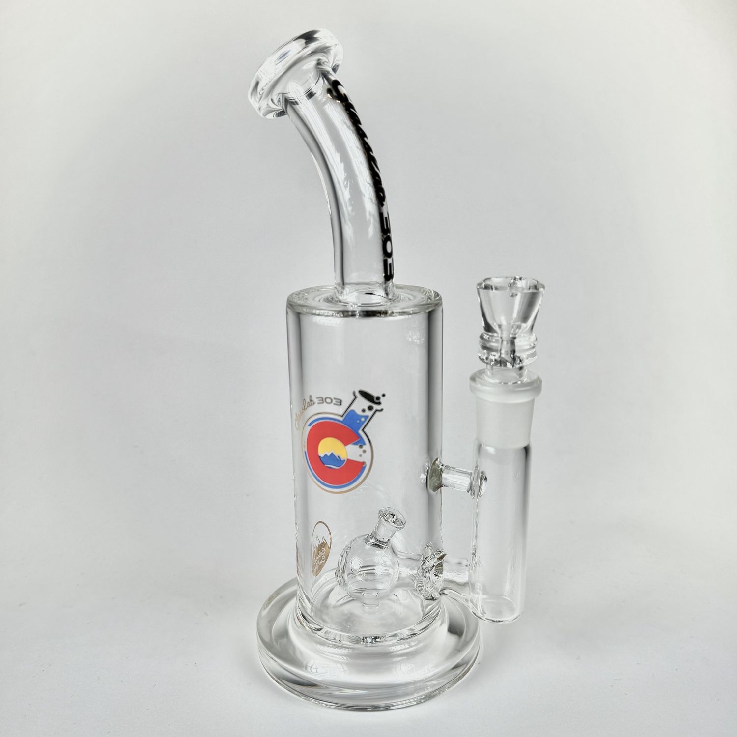 Glasslab 303 - Simple Clear Rig, Perc Style: 3D Logo