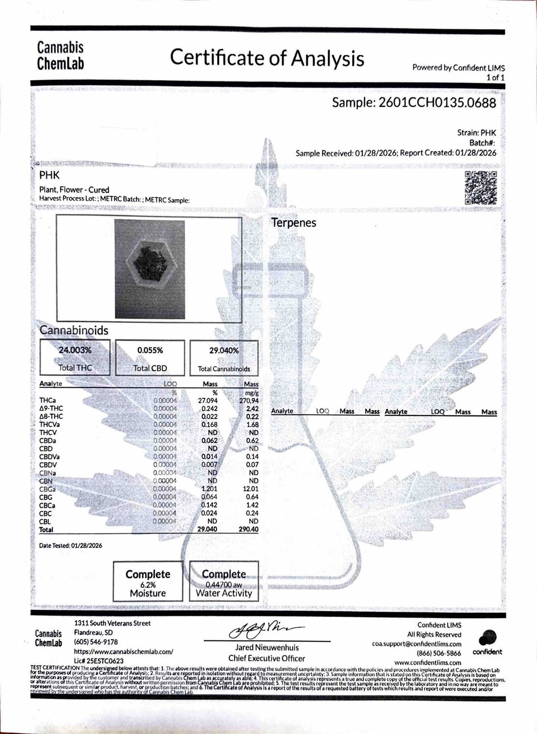 PHK THCA Flower - 27.09% (I)