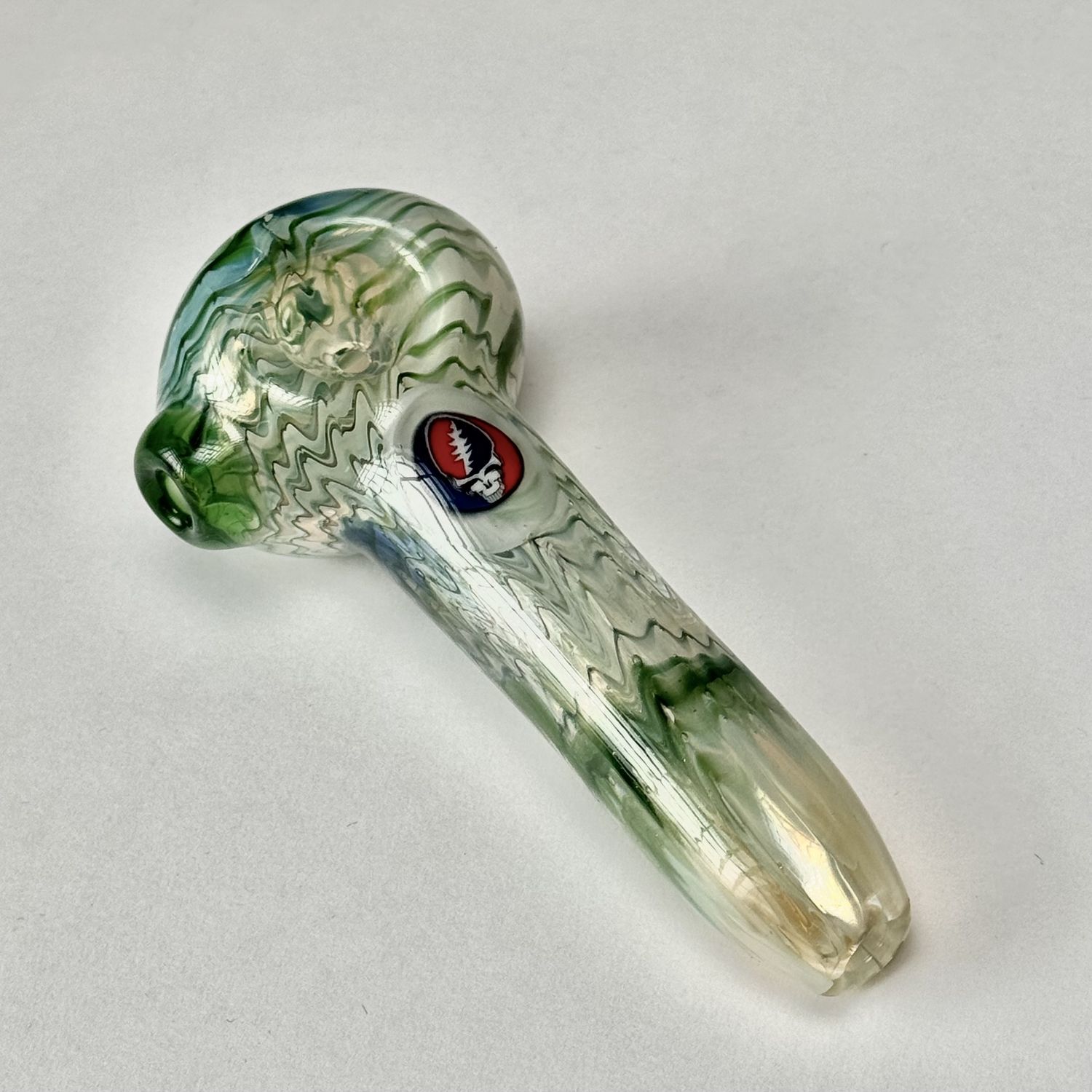 Millie Logo Spoon by Kyle Rasmussen - Blue/Red Skull