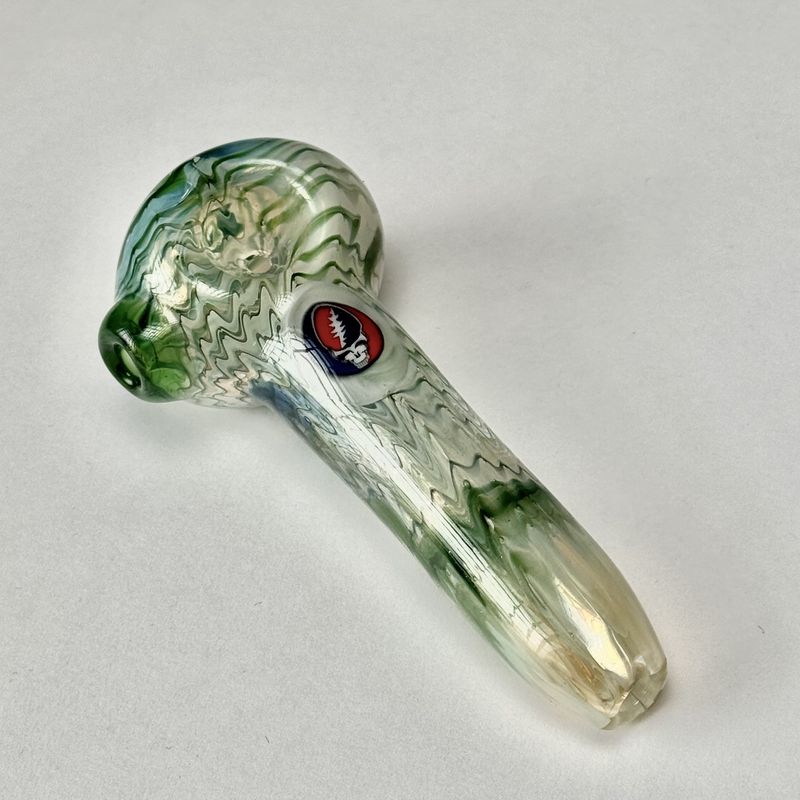 Millie Logo Spoon by Kyle Rasmussen - Blue/Red Skull