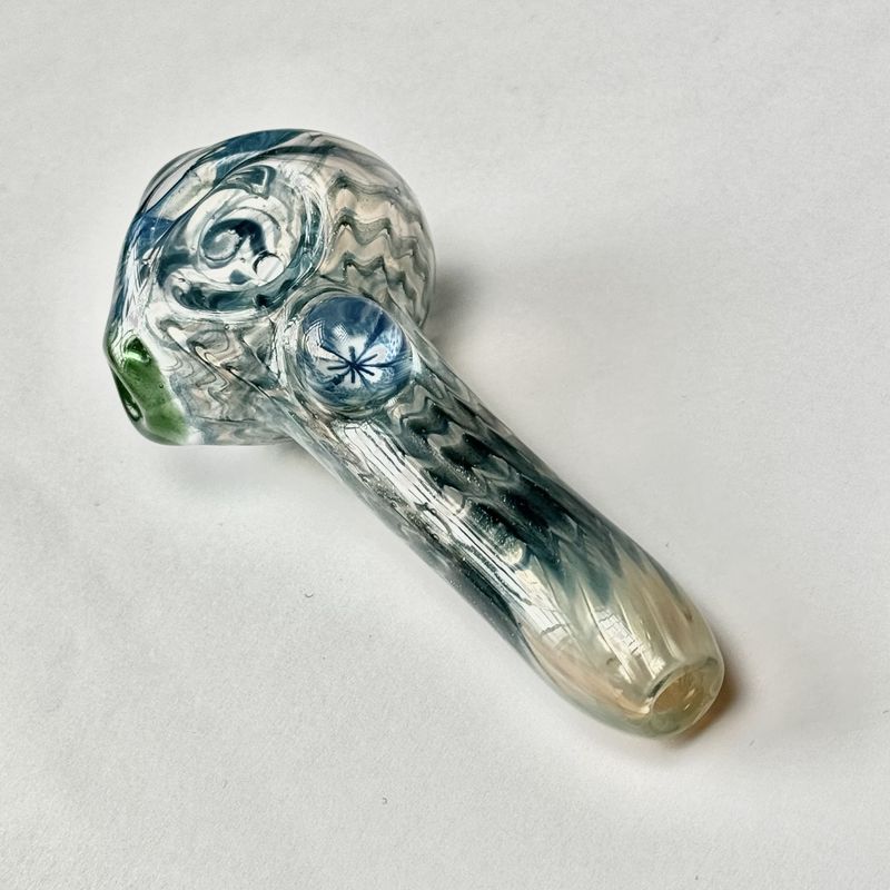 Millie Logo Spoon by Kyle Rasmussen - Luau Blue Flower