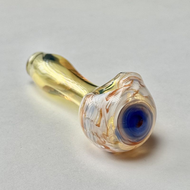 Color Head Spoon (SM) by Backwoods Glass - J