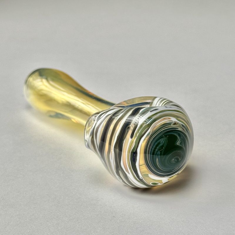Color Head Spoon (SM) by Backwoods Glass - P