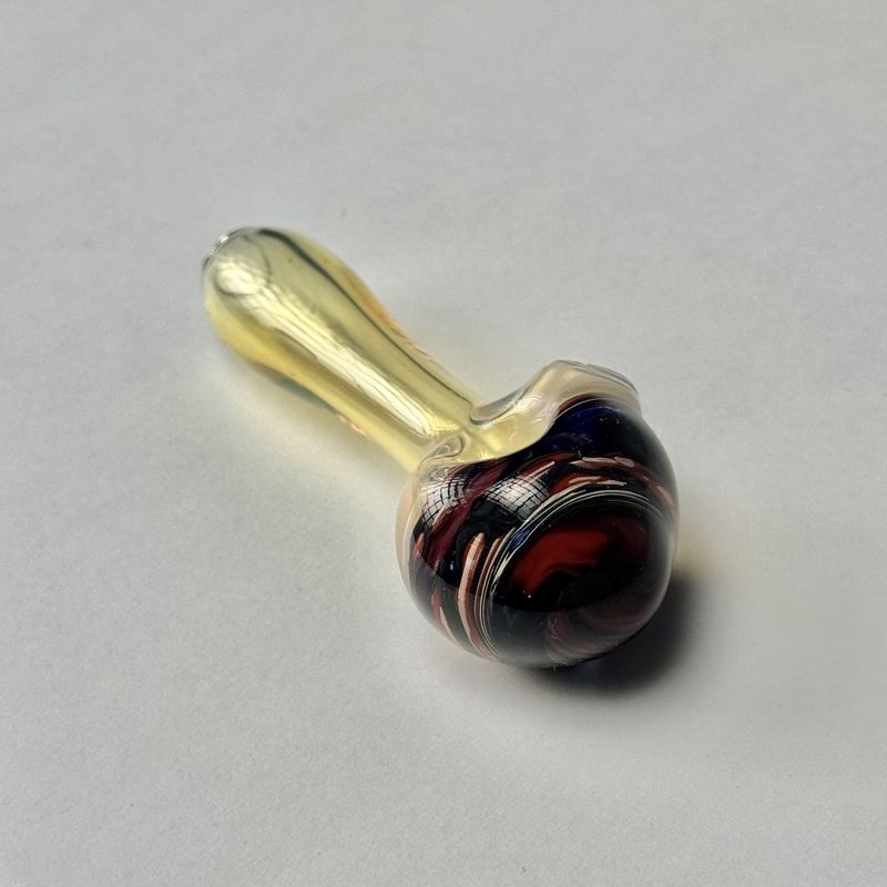 Color Head Spoon (SM) by Backwoods Glass - A