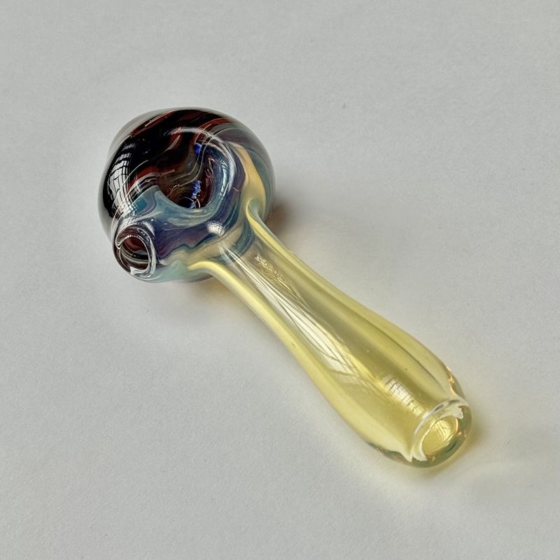 Color Head Spoon (SM) by Backwoods Glass - A