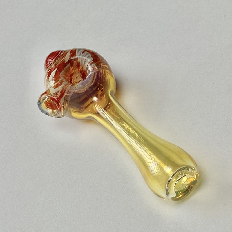 Color Head Spoon (SM) by Backwoods Glass - B