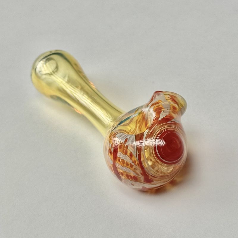 Color Head Spoon (SM) by Backwoods Glass - B