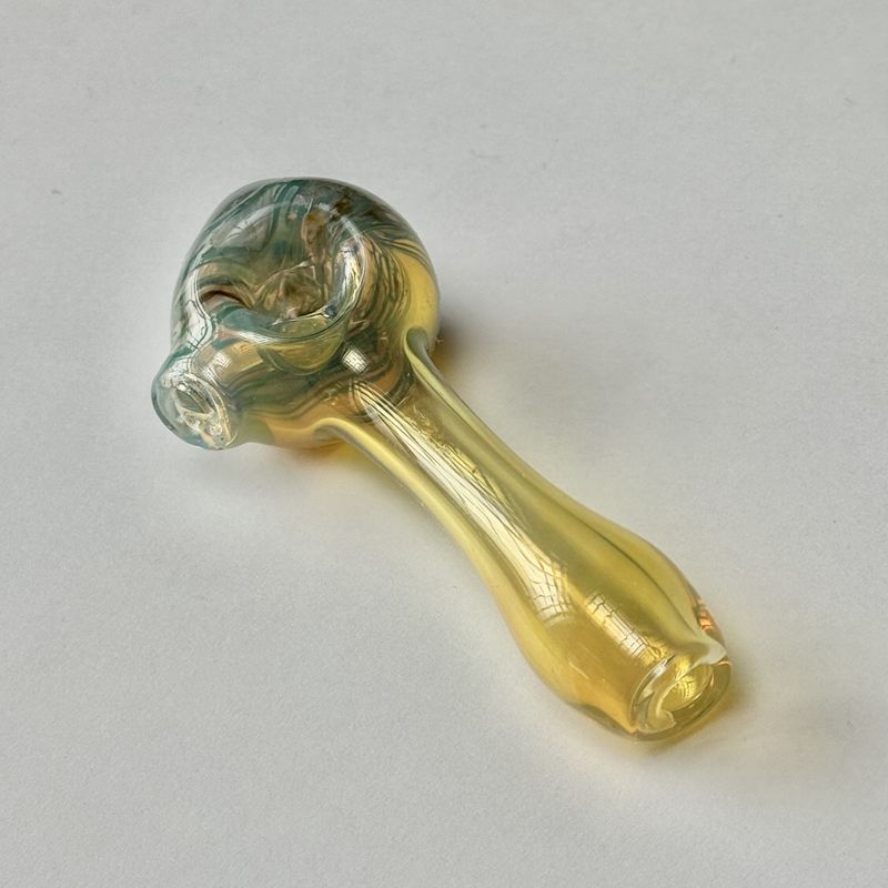 Color Head Spoon (SM) by Backwoods Glass - C