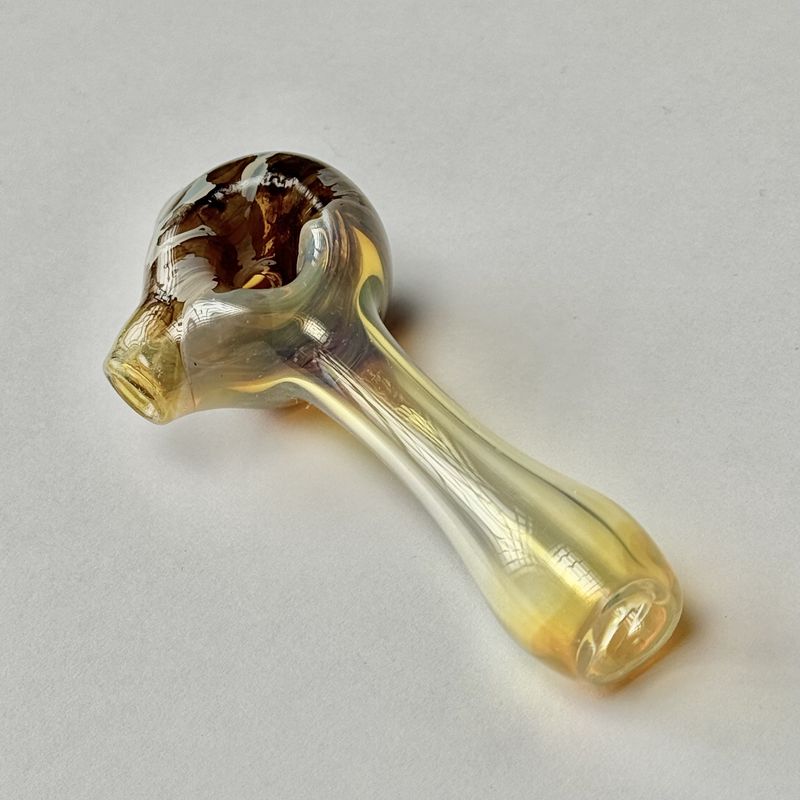 Color Head Spoon (SM) by Backwoods Glass - E