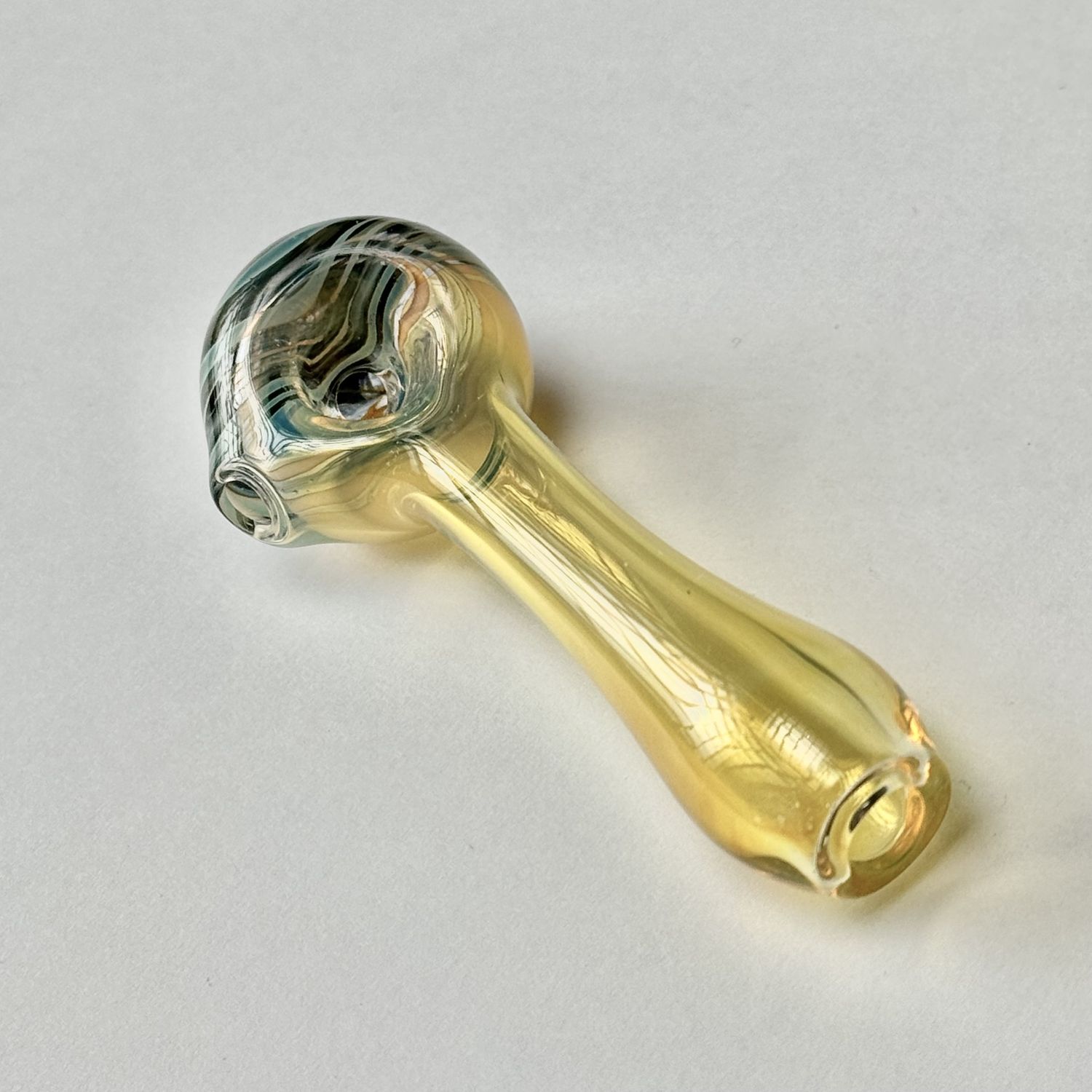 Color Head Spoon (SM) by Backwoods Glass - D