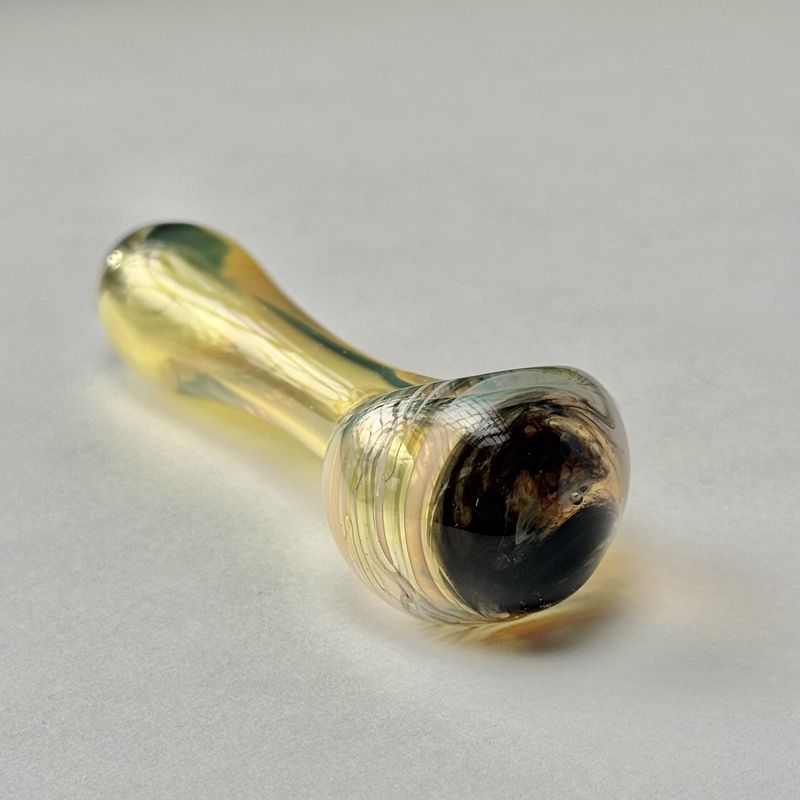 Color Head Spoon (SM) by Backwoods Glass - D