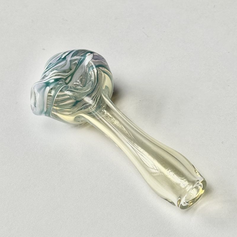Color Head Spoon (SM) by Backwoods Glass - H