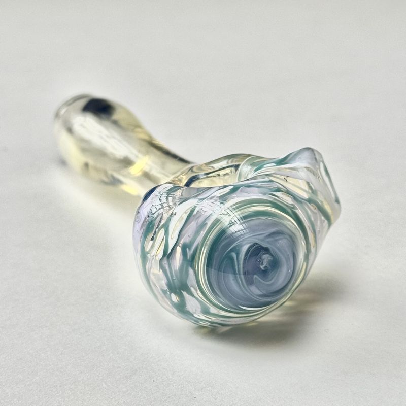 Color Head Spoon (SM) by Backwoods Glass - H