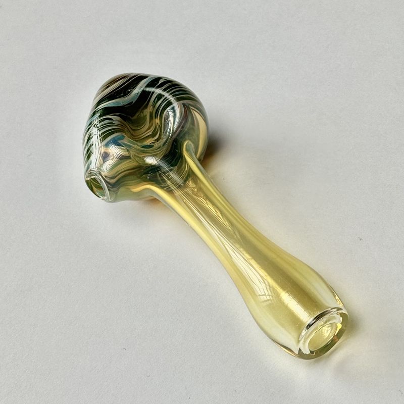 Color Head Spoon (SM) by Backwoods Glass - N