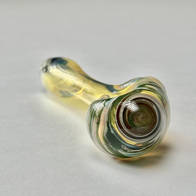 Color Head Spoon (SM) by Backwoods Glass - N