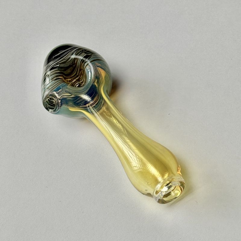 Color Head Spoon (SM) by Backwoods Glass - R