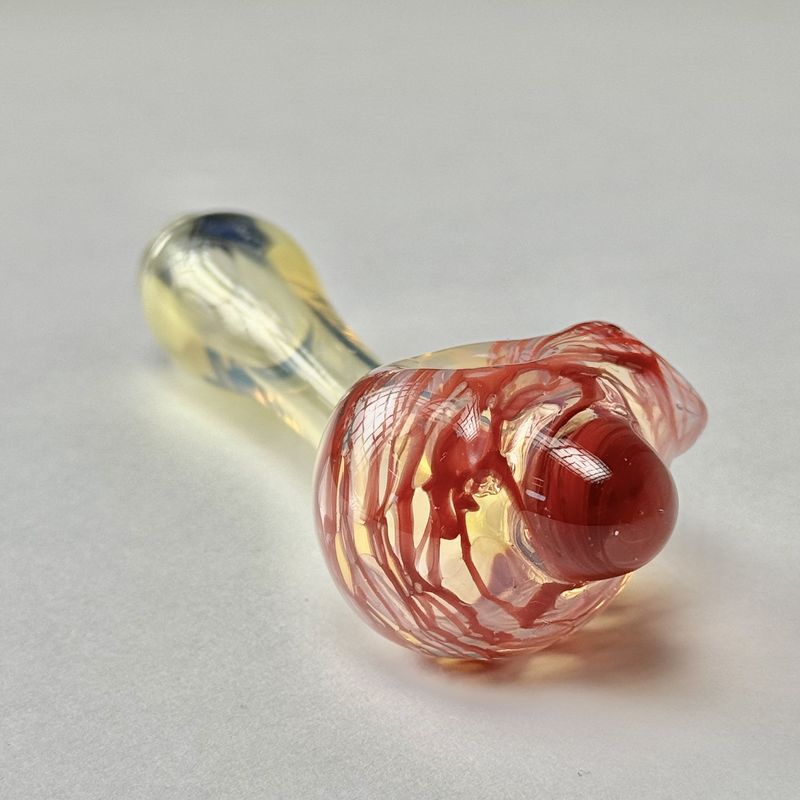 Color Head Spoon (SM) by Backwoods Glass - O