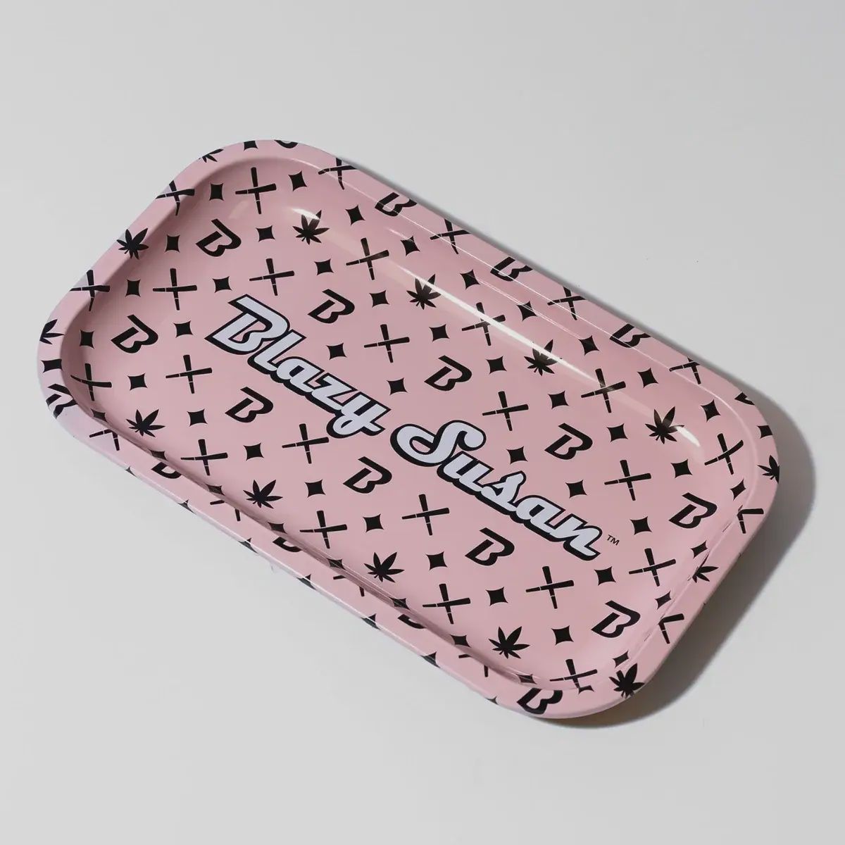 Small Blazy Susan Metal Rolling Tray - Step &amp; Repeat