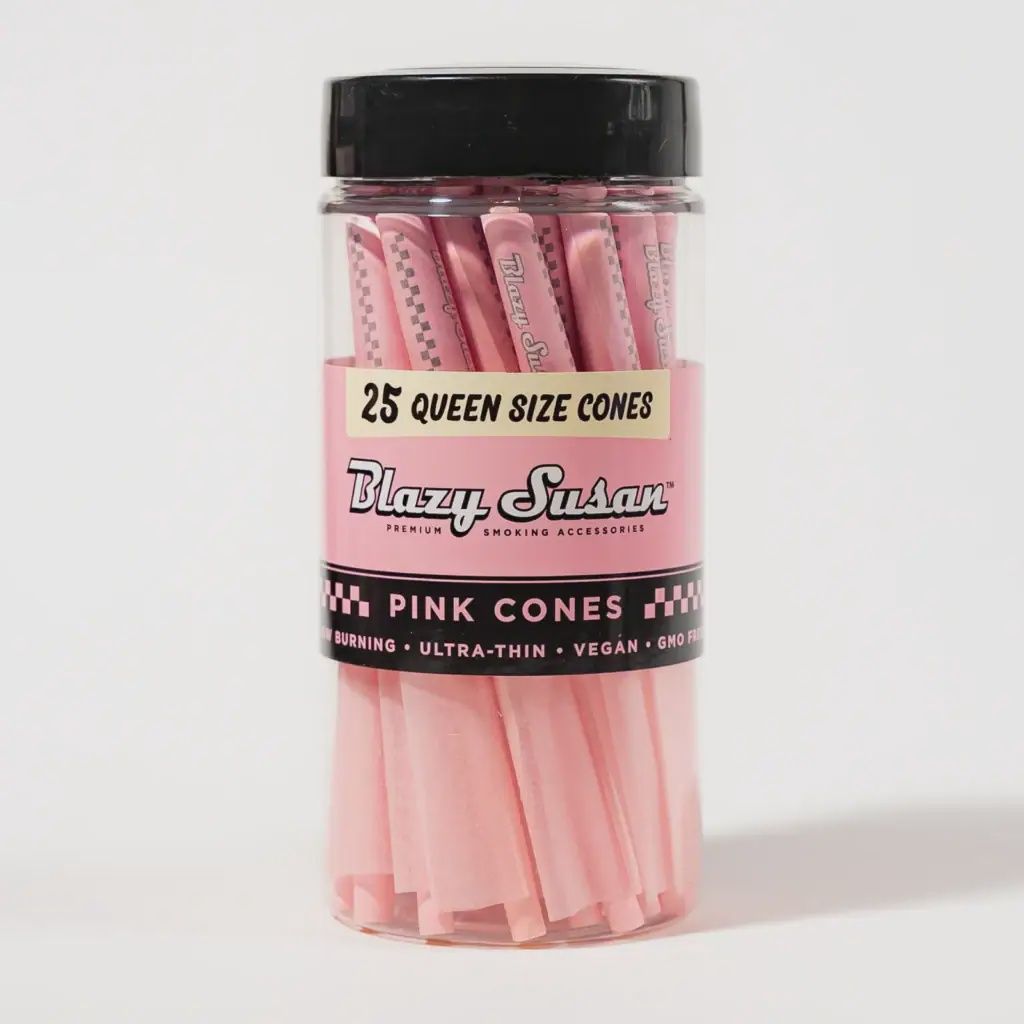 Blazy Susan Queen Size Pink Cones - 25ct Jar