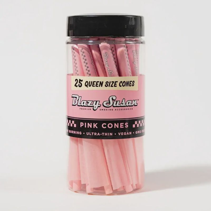 Blazy Susan Queen Size Pink Cones - 25ct Jar