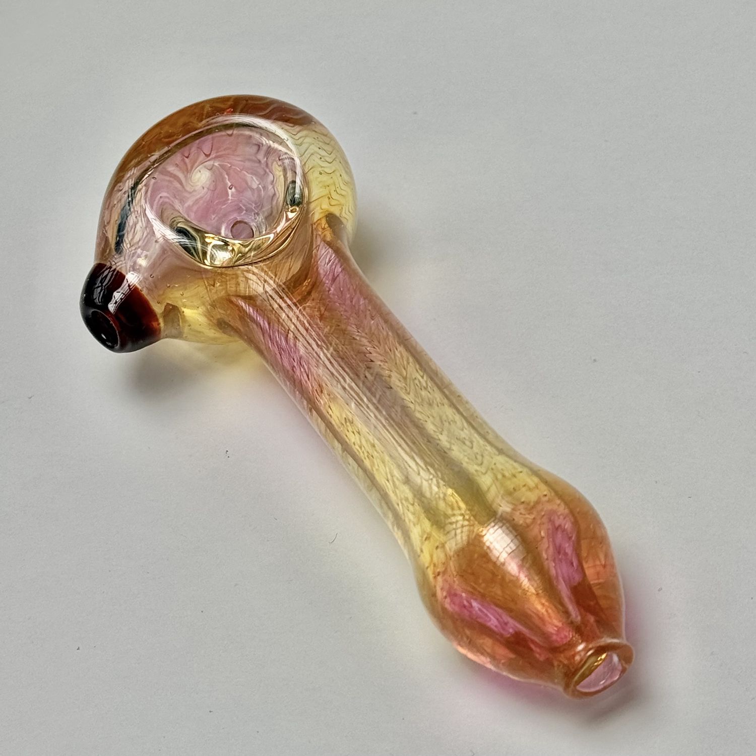 Rainbow Wrap &amp; Rake Fume Spoon by Cose Glass - A