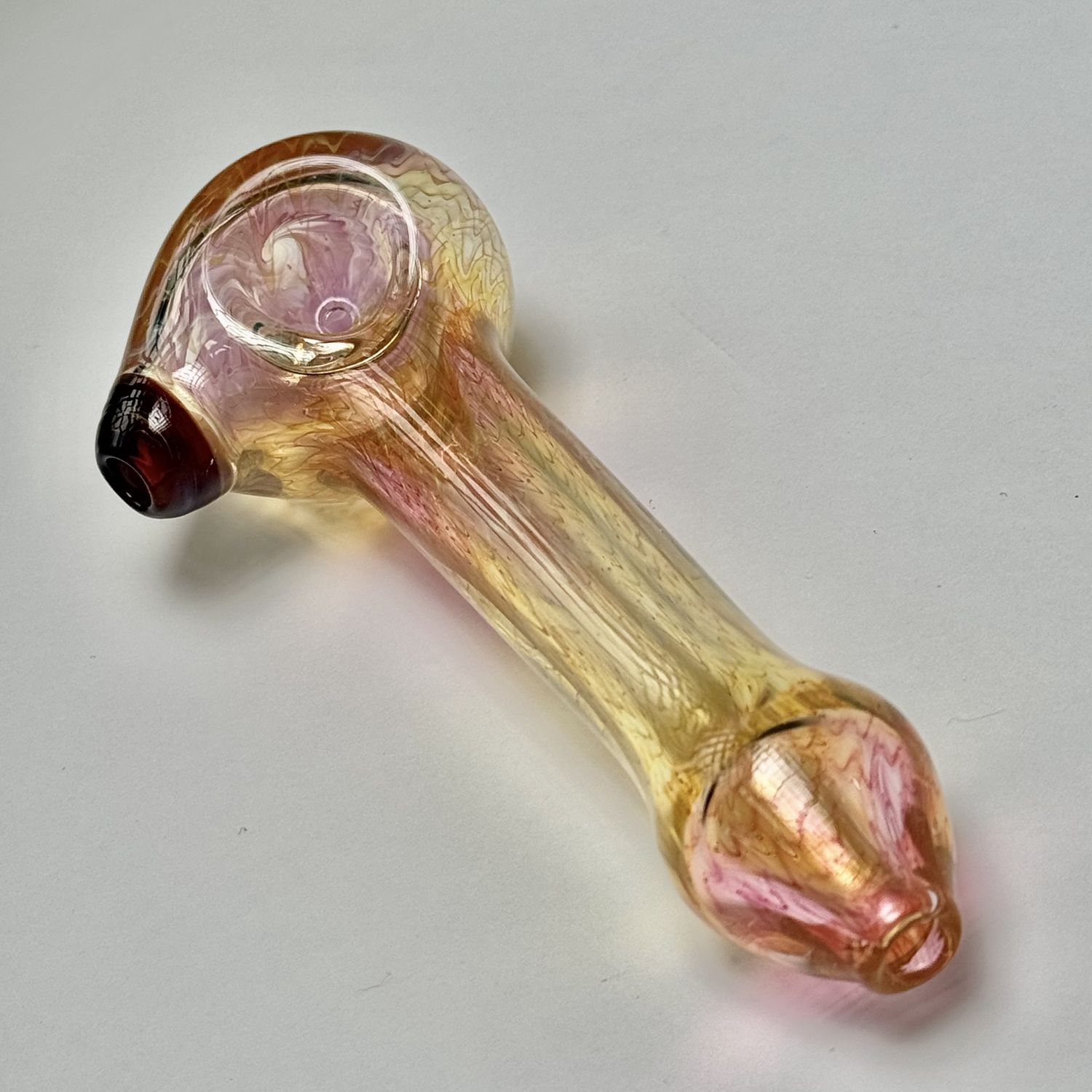 Rainbow Wrap &amp; Rake Fume Spoon by Cose Glass - E