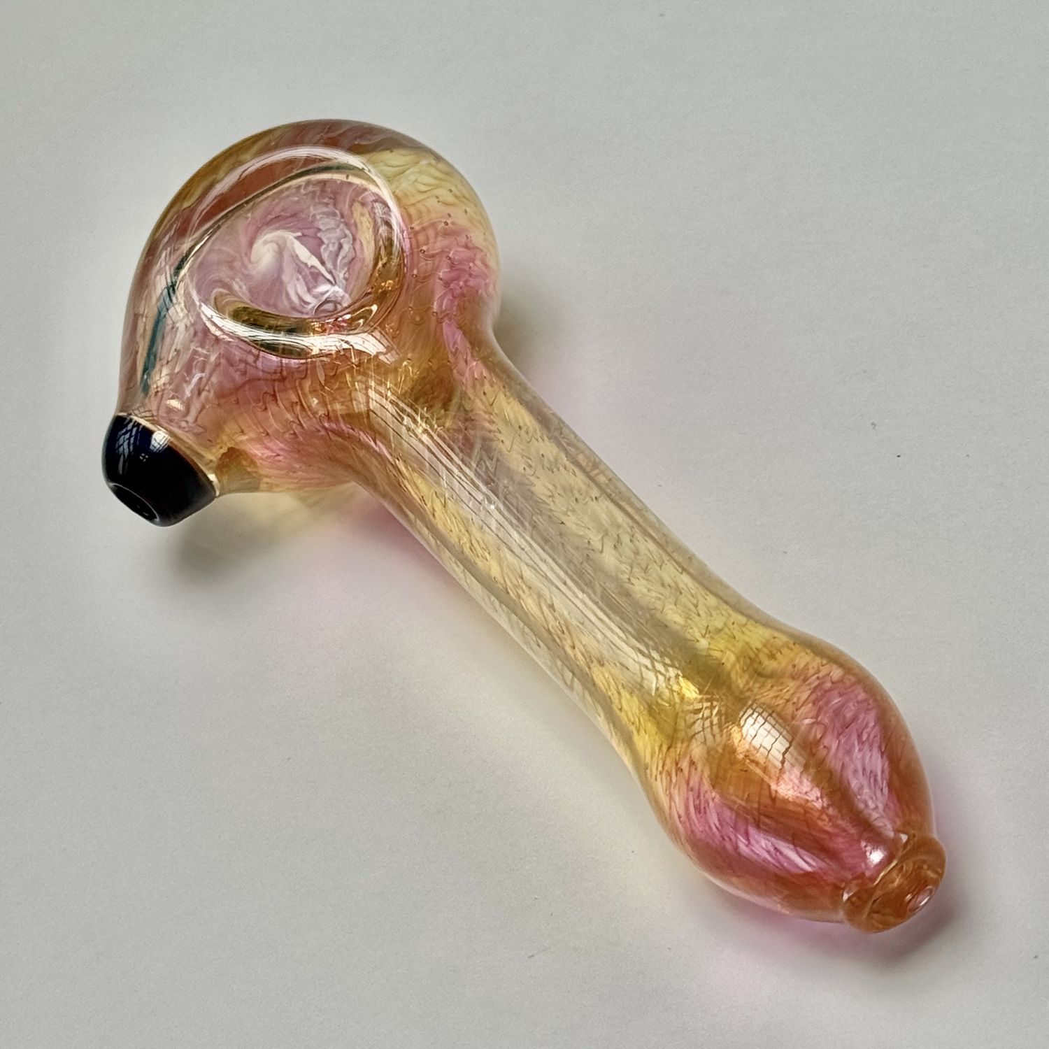 Rainbow Wrap &amp; Rake Fume Spoon by Cose Glass - G