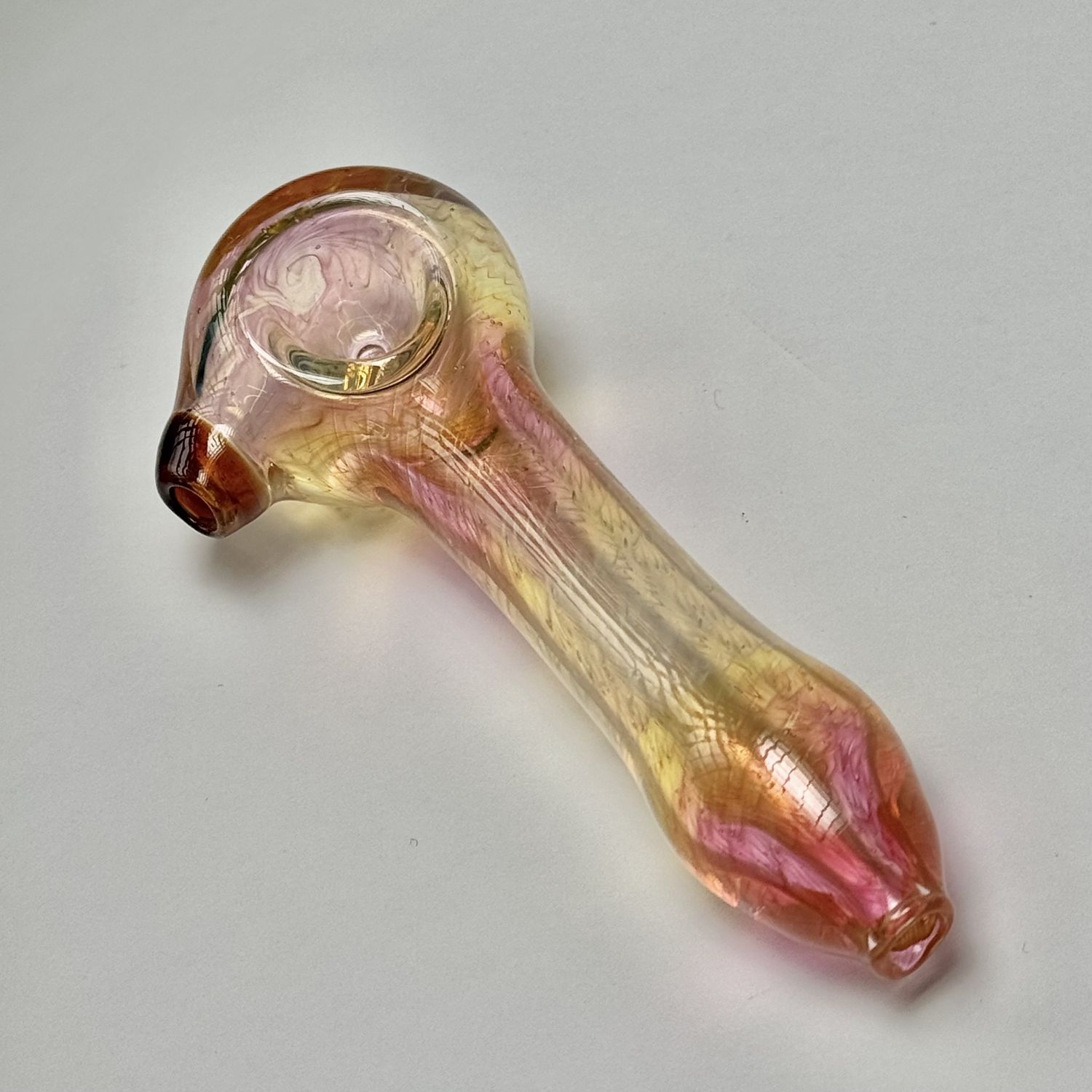 Rainbow Wrap &amp; Rake Fume Spoon by Cose Glass - F